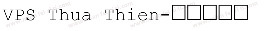 VPS Thua Thien字体转换